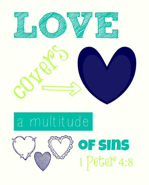 love covers sins